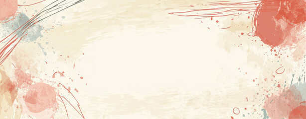 Naklejka premium Abstract hand drawn shapes with textured background