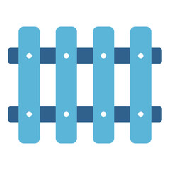 Stylish Wooden Pallet Design with Blue Accent