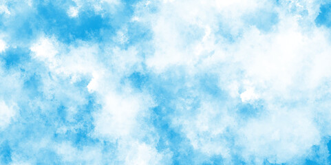 blue sky with clouds white cloud on blue sky background, elegant light blue watercolor background with a soft gradient, Abstract cerulean blue watercolor wash texture background wallpaper.