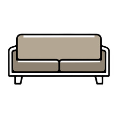 sofa isolated PNG transparent