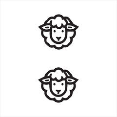 sheep's head vector