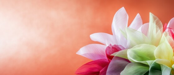 Fototapeta premium Colorful Paper Flower Arrangement Abstract Floral Design Artistic Craft