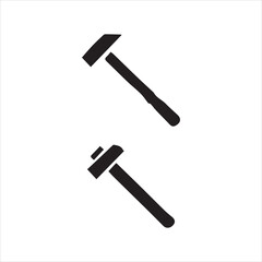 hammer icon on white