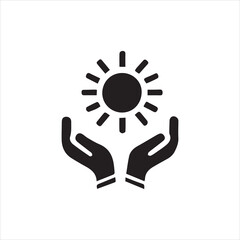 head with sun