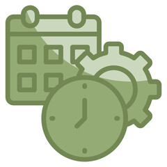 Time Management Icon Element For Design