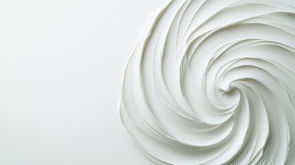 Cream cosmetic anti aging texture stroke on white background Hyaluronic acid skincare moisturizer product