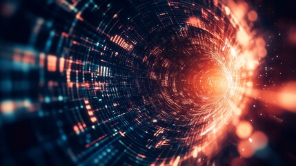 Fototapeta premium Abstract technology background with Big data. Internet connection, abstract sense of science and technology analytics concept graphic design. Vector illustration