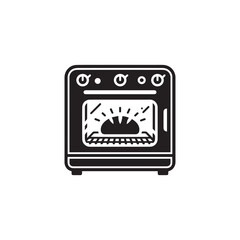 Oven icon vector symbol design art illustration.