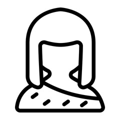 Ancient Female Line Icon