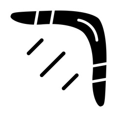 Boomerang Solid Icon