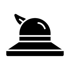 Classic Hat Solid Icon