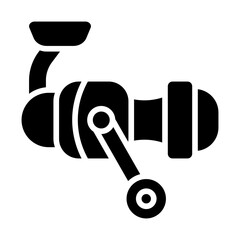 Fishing Reel Solid Icon