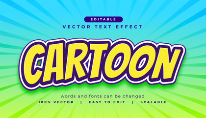 customizable cartoon text effect for comic titles