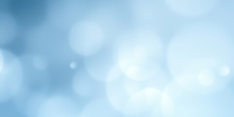 Obraz premium Soft, ethereal blue bokeh backdrop with delicate, out-of-focus white circles creating a gentle, airy atmosphere