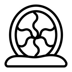 Magic Portal Line Icon © spacepixel