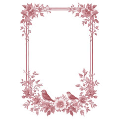 Obraz premium Beautiful Watercolor Flower Frame Stunning and Colorful Hand-Painted Floral Border Feat