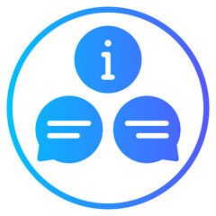 chat gradient icon