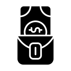 Pocket Money Solid Icon