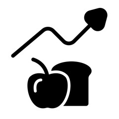 Price Inflation Solid Icon