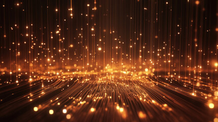 Prompt: Abstract technological background showcasing big data networks and digital information highways, featuring glowing nodes and lines in a minimalist, clean 4K design