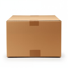 Closed Cardboard Box Shipping Carton Packaging Delivery Blank Brown