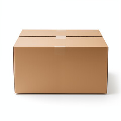 Closed Cardboard Box Sealed Package Delivery Shipping Transportation