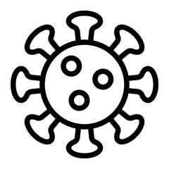 Obraz premium Virus Line Icon