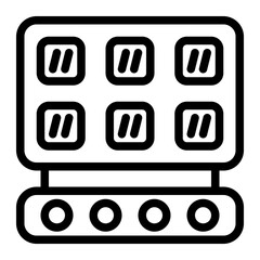 Waffle Maker Line Icon