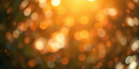 Obraz premium A Soft and Dreamy Abstract Background with Blurry Circles of Golden Light and Warm Hues