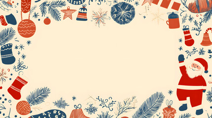 Luxurious Christmas and Holiday Promotion Banner with Elegant Ornaments, for Tags, Posters, and Banners with Ample Space for Custom Text Overlay