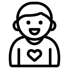 어린 소년 아이콘