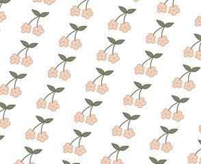 seamless pattern with flowers background 