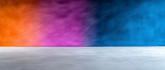 Naklejka premium Abstract Gradient Background Orange Purple Blue Wall Floor