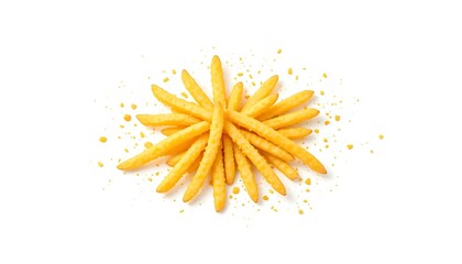 Obraz premium Crispy French Fries: A Golden Burst of Flavor