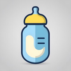 Fototapeta premium A baby bottle with a pacifier