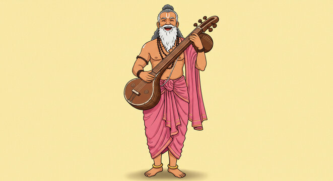 Narada Muni: A Serene Depiction