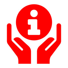 hands red icon