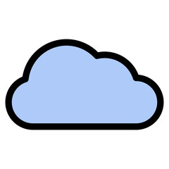 Cloud Icon Element For Design