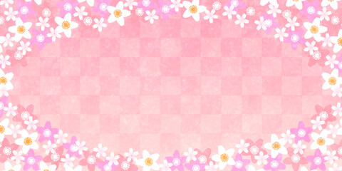 桜　和柄　水彩　背景