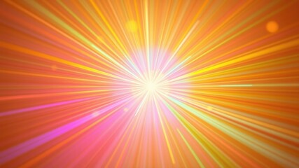 Obraz premium Abstract Radial Burst of Light with Glowing Lines and Soft Pastel Colors