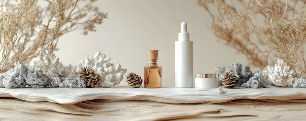 Fototapeta premium Coastal Spa Products Display