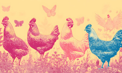 Creative Chicken Concepts, From Vibrant Farm Scenes and  Food Styling