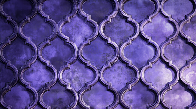Luxury Purple Moroccan pattern background wallpaper