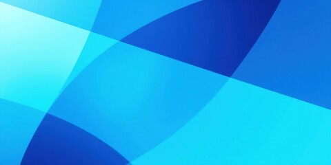 Obraz premium Abstract geometric pattern of overlapping blue and cyan shapes with varying opacity creating a vibrant and modern design