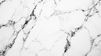 Fototapeta premium Elegant white marble surface showcasing natural veining patterns for interior design