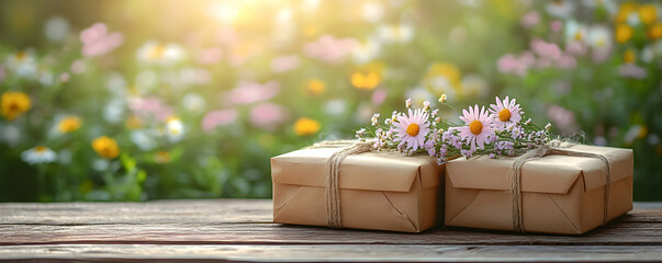 Gifts flowers garden sunlight wood