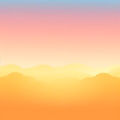 Fototapeta premium Pastel Sky Over Gentle Yellow Hills