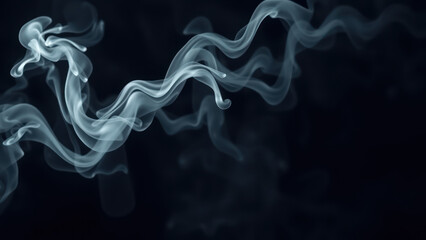 smoke on black background