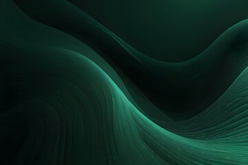 Naklejka premium Abstract green background design, Template Vector Green colors, Background with Wave, lines design. Generative AI