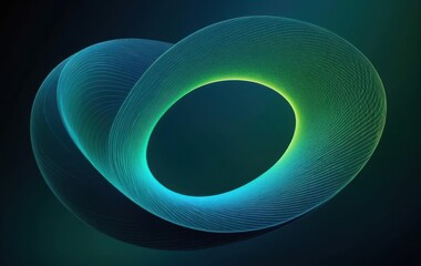 Green Curved Background Image, Hole, Space, Digital Gradient, Light, Banner, Texture